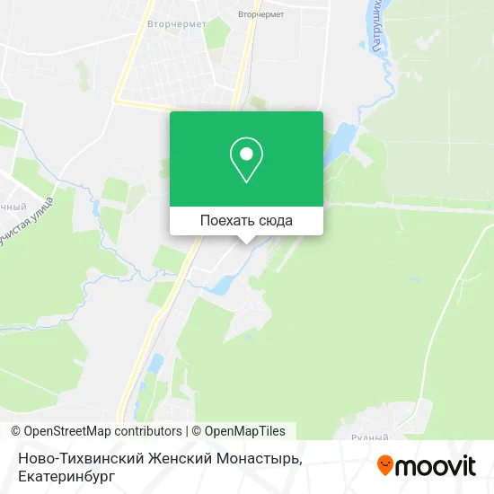 Карта Ново-Тихвинский Женский Монастырь