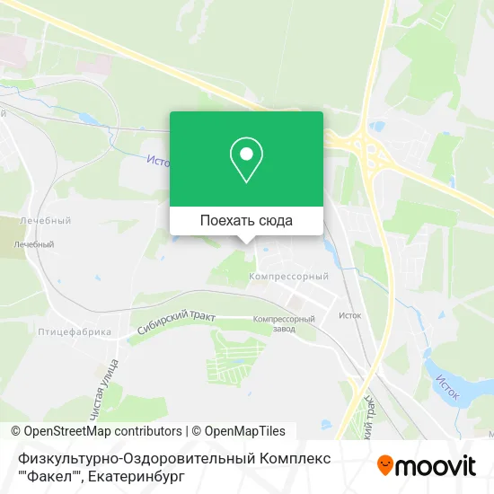 Карта Физкультурно-Оздоровительный Комплекс ""Факел""
