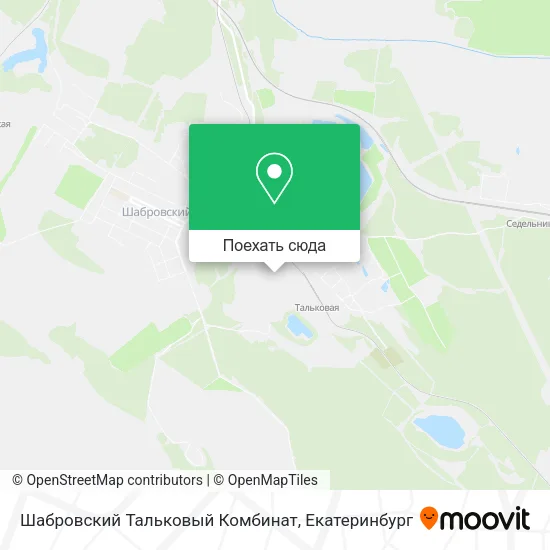 Карта Шабровский Тальковый Комбинат