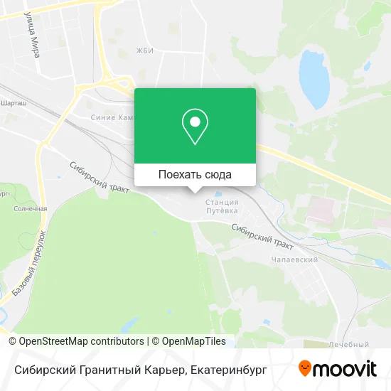 Карта Сибирский Гранитный Карьер