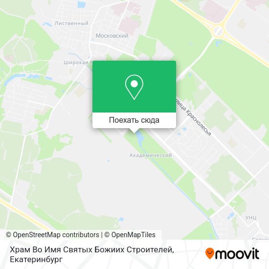 Карта Храм Во Имя Святых Божиих Строителей