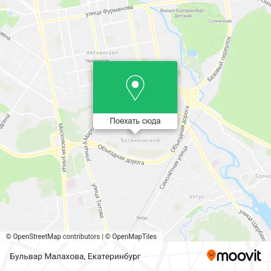 Карта Бульвар Малахова