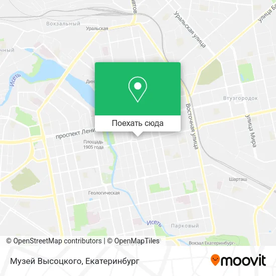 Карта Музей Высоцкого