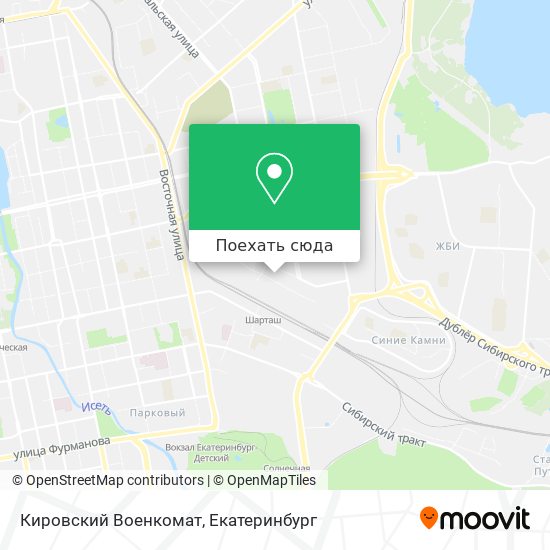 Карта Кировский Военкомат