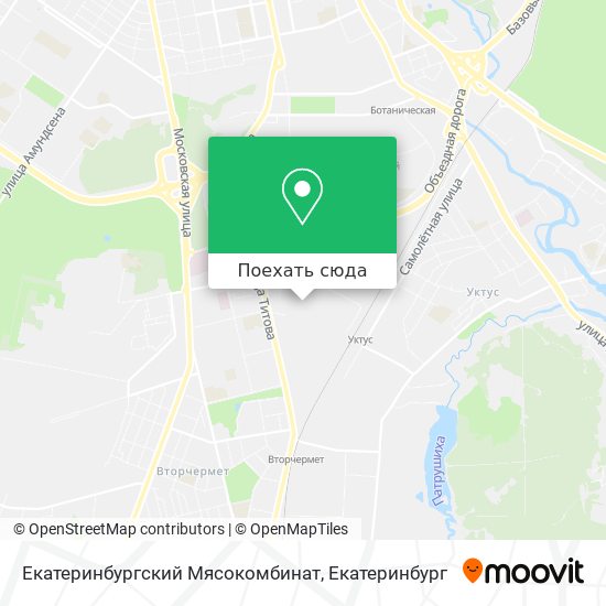 Карта Екатеринбургский Мясокомбинат