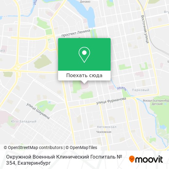 Карта Окружной Военный Клинический Госпиталь № 354