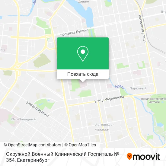 Карта Окружной Военный Клинический Госпиталь № 354
