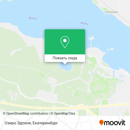 Карта Озеро Здохня