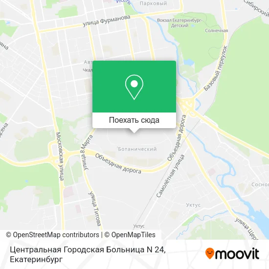 Карта Центральная Городская Больница N 24