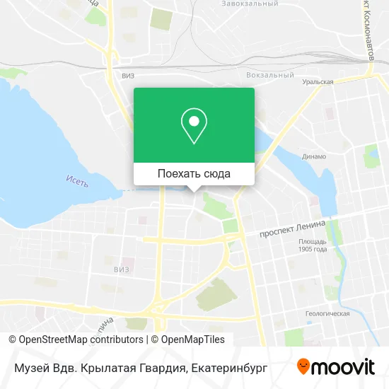 Карта Музей Вдв. Крылатая Гвардия