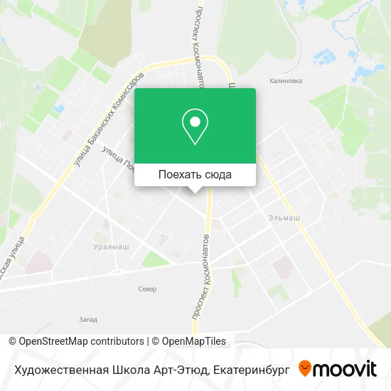 Карта Художественная Школа Арт-Этюд