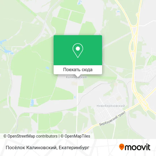 Карта Посёлок Калиновский