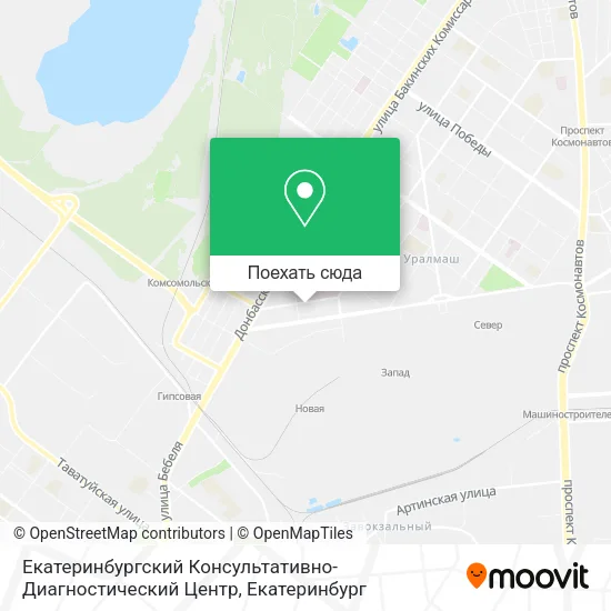 Карта Екатеринбургский Консультативно-Диагностический Центр