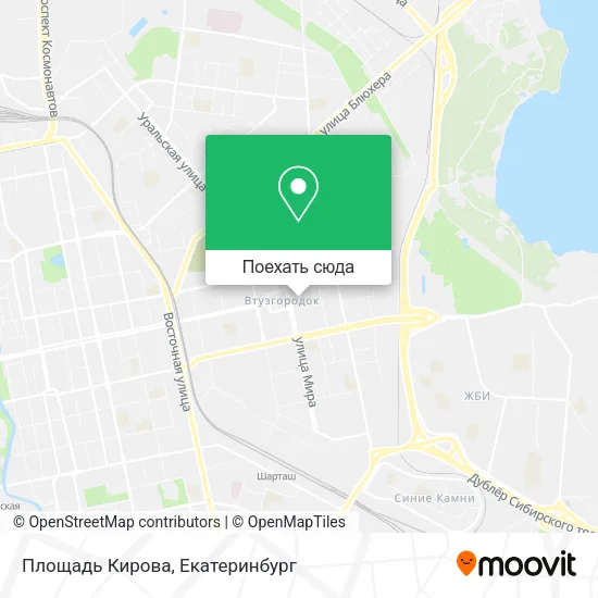 Карта Площадь Кирова
