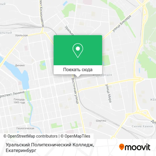 Карта Уральский Политехнический Колледж