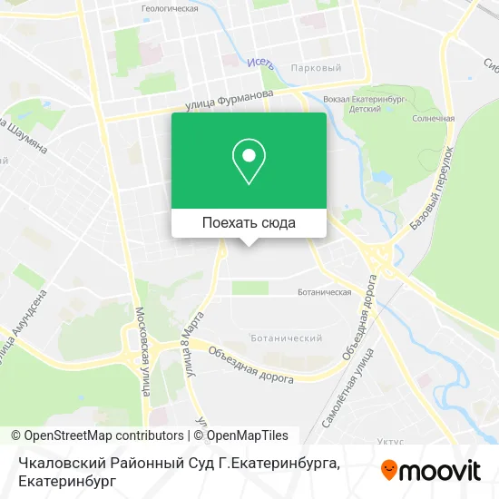 Карта Чкаловский Районный Суд Г.Екатеринбурга