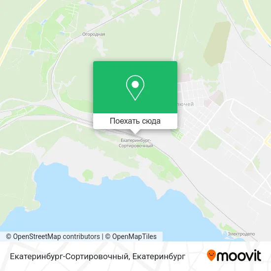 Карта Екатеринбург-Сортировочный