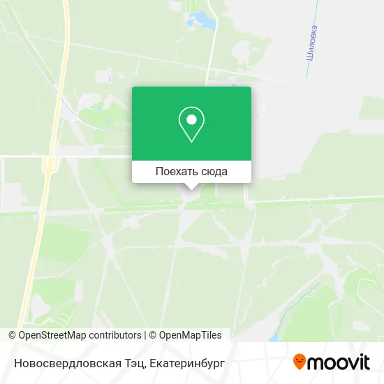 Карта Новосвердловская Тэц