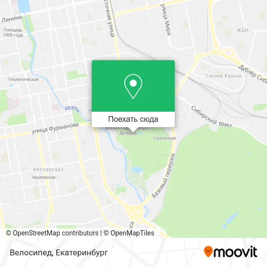 Карта Велосипед