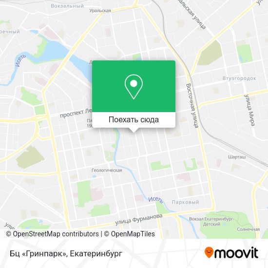 Карта Бц «Гринпарк»