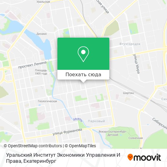 Карта Уральский Институт Экономики Управления И Права