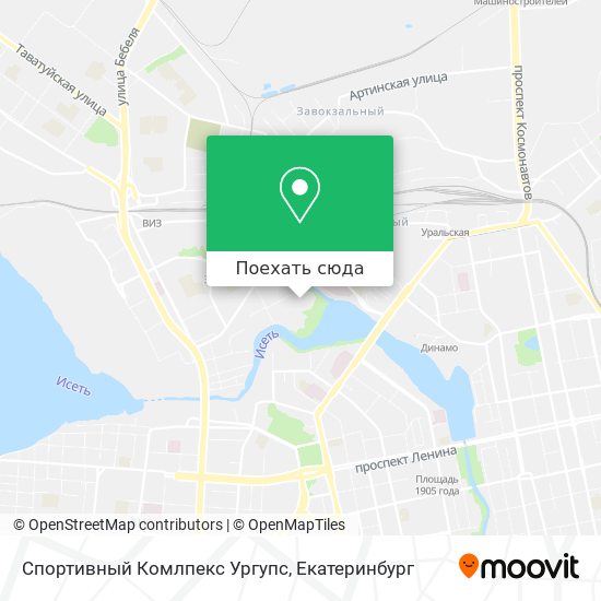 Карта Спортивный Комлпекс Ургупс