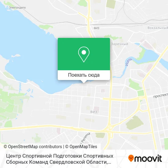 Карта Центр Спортивной Подготовки Спортивных Сборных Команд Свердловской Области