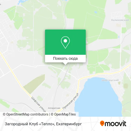 Карта Загородный Клуб «Тепло»