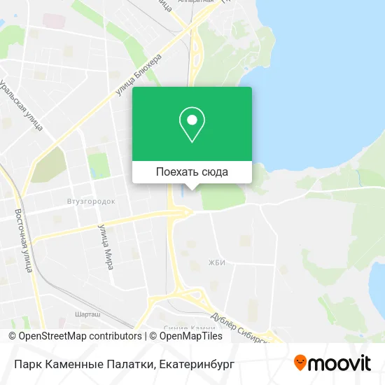 Карта Парк Каменные Палатки