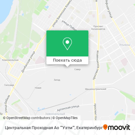 Карта Центральная Проходная Ао ""Узтм""