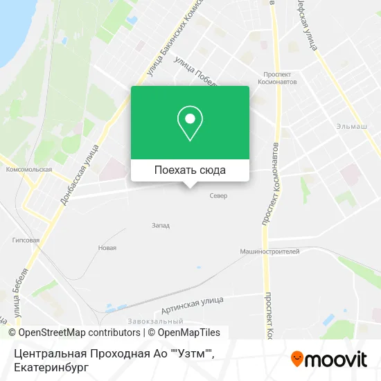 Карта Центральная Проходная Ао ""Узтм""