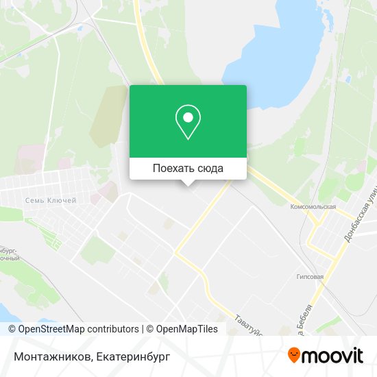 Карта Монтажников