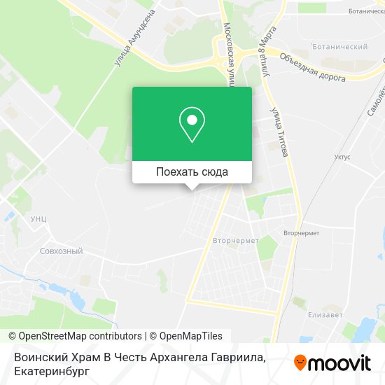 Карта Воинский Храм В Честь Архангела Гавриила