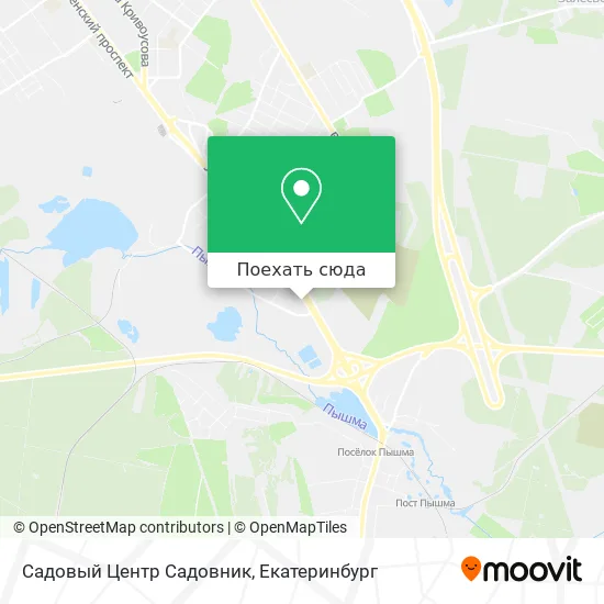 Карта Садовый Центр Садовник