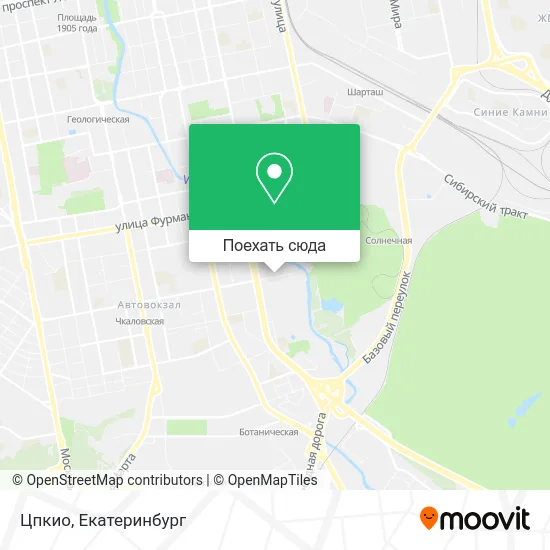 Карта Цпкио