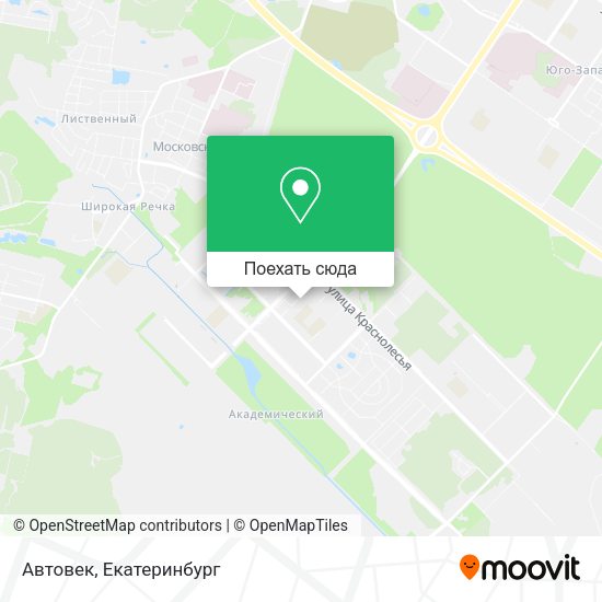 Карта Автовек