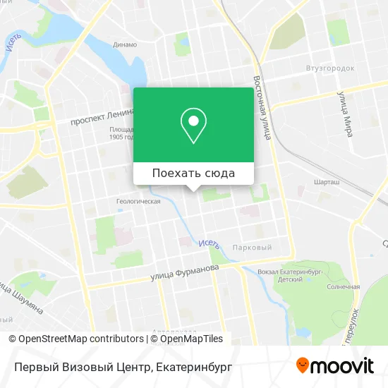 Карта Первый Визовый Центр