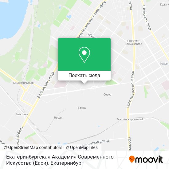 Карта Екатеринбургская Академия Современного Искусства (Еаси)