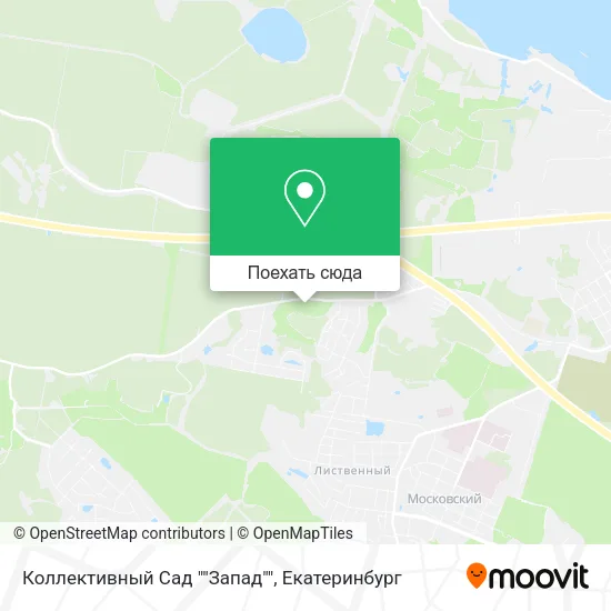 Карта Коллективный Сад ""Запад""