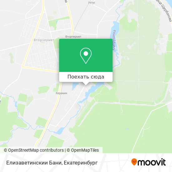 Карта Елизаветинскии Бани