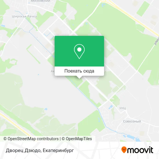 Карта Дворец Дзюдо