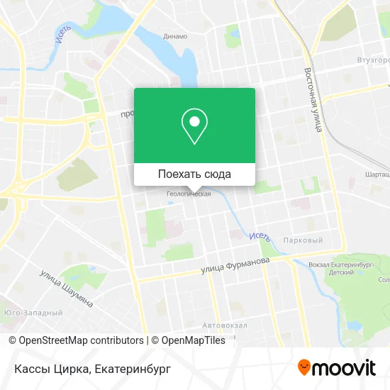 Карта Кассы Цирка