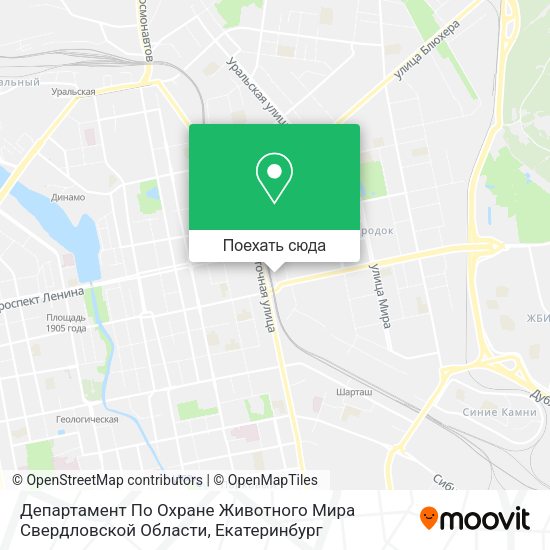 Карта Департамент По Охране Животного Мира Свердловской Области