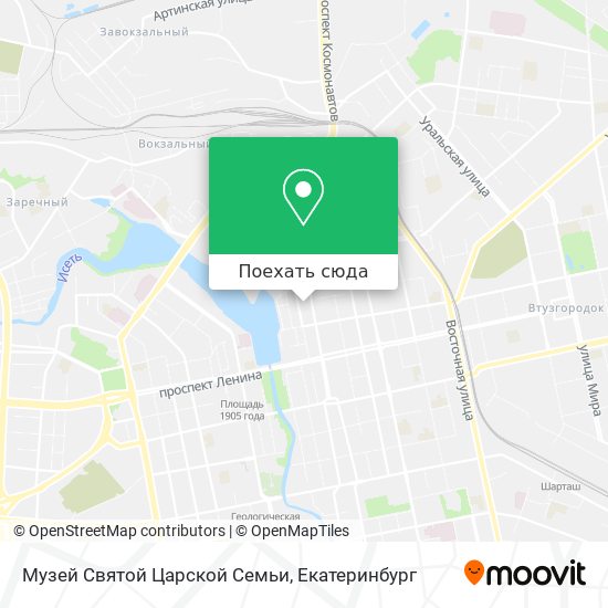 Карта Музей Святой Царской Семьи