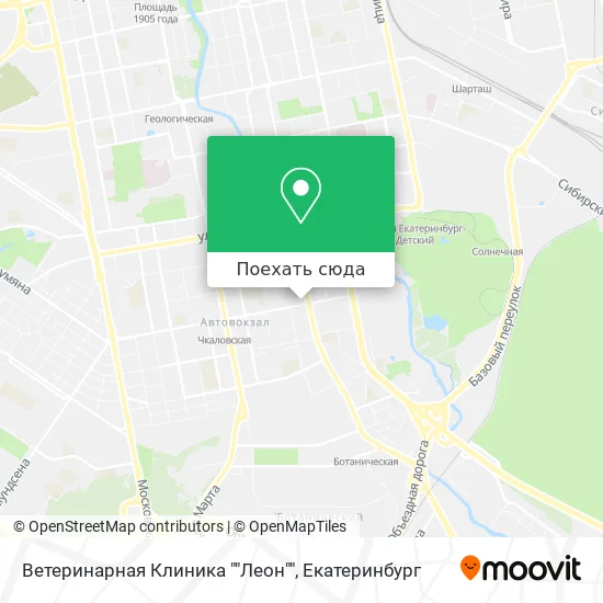 Карта Ветеринарная Клиника ""Леон""