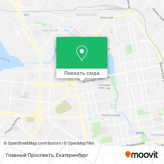 Карта Главный Проспектъ