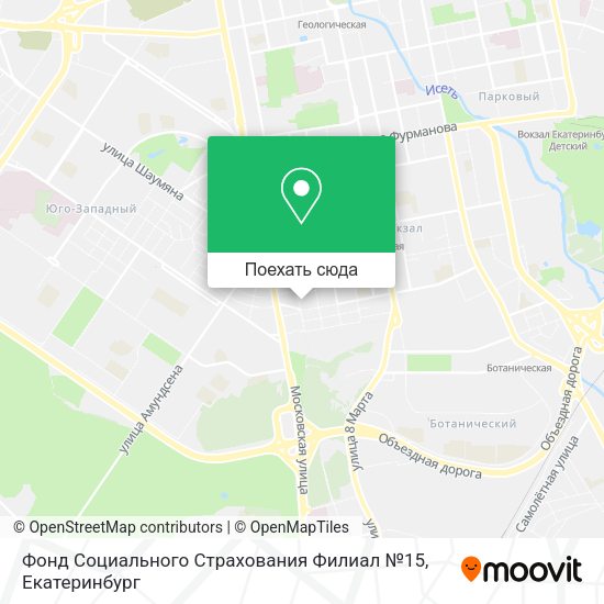 Карта Фонд Социального Страхования Филиал №15