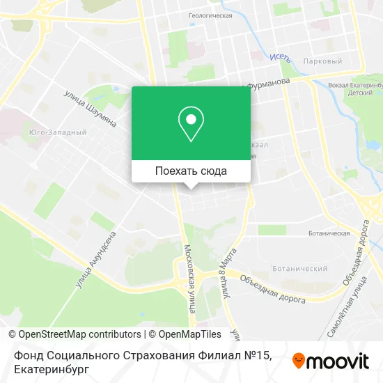 Карта Фонд Социального Страхования Филиал №15