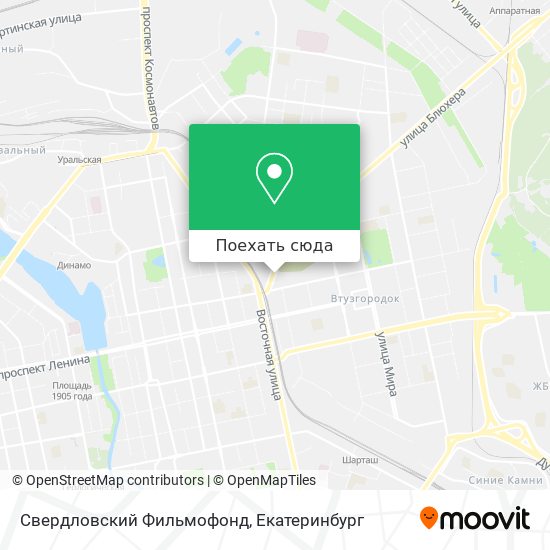 Карта Свердловский Фильмофонд