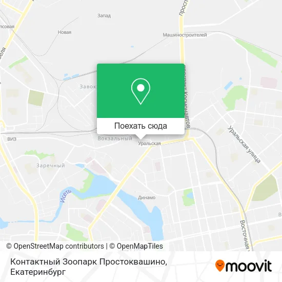 Карта Контактный Зоопарк Простоквашино